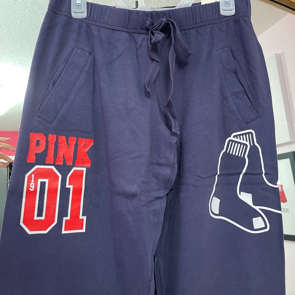 Exclusive Limited Edition VS PINK MLB Collection Red Sox Lounge Pant NWT